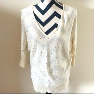 NWT Elle Rhinestone Sweater